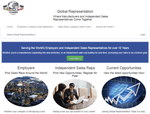 Tablet Screenshot of globalrepresentation.com